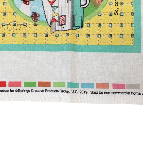 Bambooples Campout Soft Book Fabric Panel Vicki Schreiner 44x34" - Picture 9 of 11